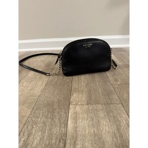 Kate Spade Cameron Street Hilli Crossbody Black Saffiano Leather Gold Hardware